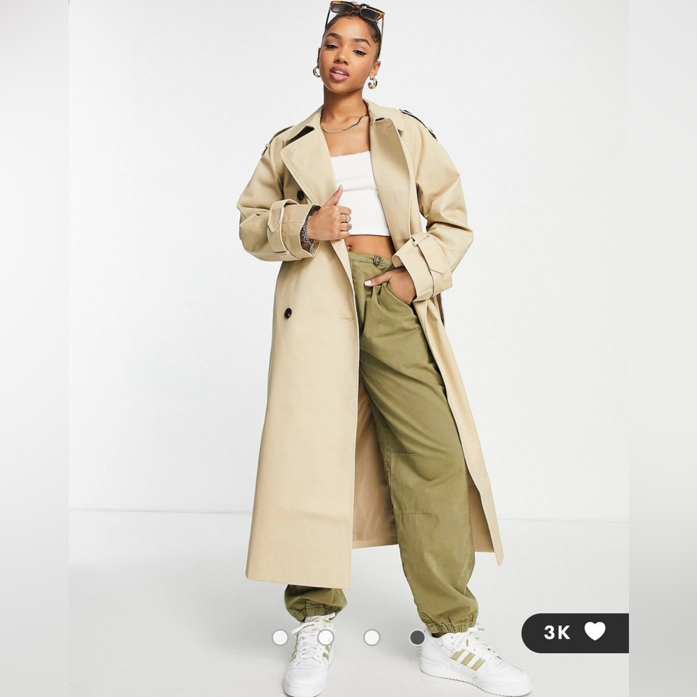 ASOS DESIGN longline trench coat (worn only once)